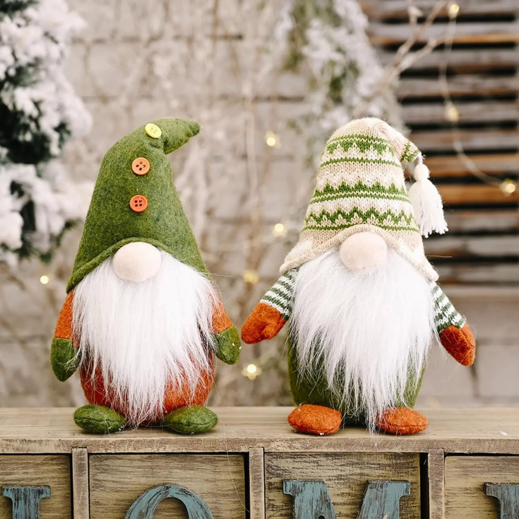 Swedish Plush Gnomes Tomte Irish Leprechaun St Patrick's Day Green Spring Gnome Decor Doll for Birth