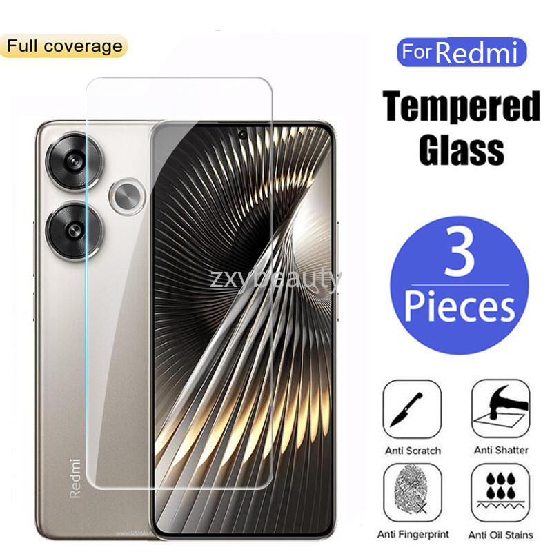 Xiaomi Poco F6 Pro 2024 5G ป ้ องกันหน ้ าจอเต ็ มรูปแบบกระจกนิรภัยโปร ่ งใสสําหรับ Mi POCOF6 F6Pro 