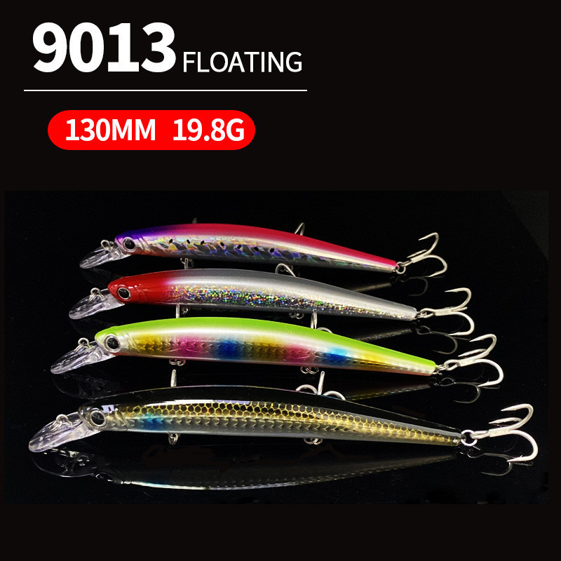 Lure Fishing Tackle Minnow Lure Lure Long Cast Minnow Long Casting 130mm/19.8g ลอย Minnow Fishing Sea Fishing Hard เหยื ่ อปลอม Bionic เหยื ่ อตกปลา Hook