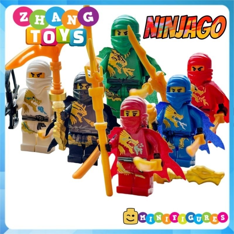 Ninjago Non Canon Special Kai Cole Jay Zane Lloyd Nya Minifigures Jinrun