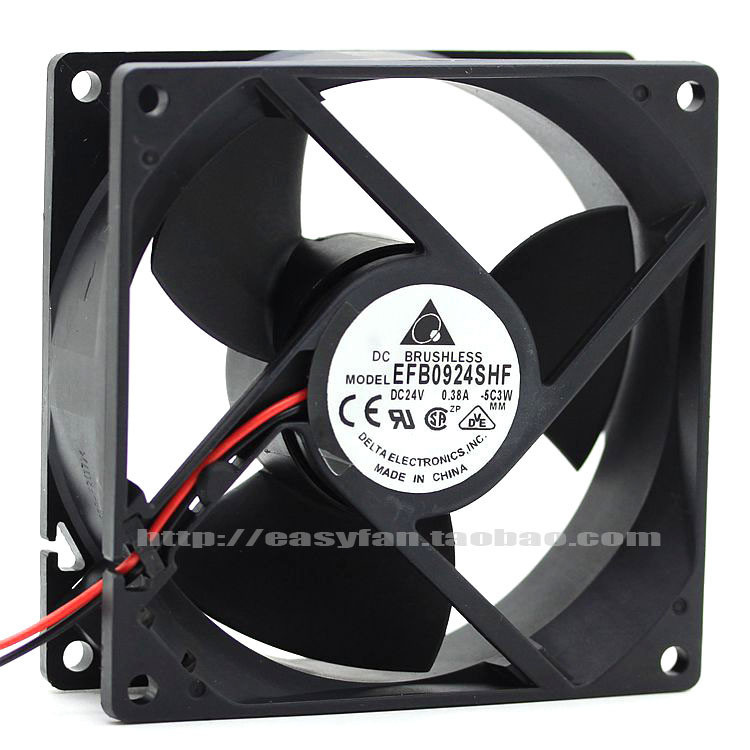 Delta EFB0924SHF/HHE/VHF/HHF 24V Inwitten Inverter Fan 0.38A