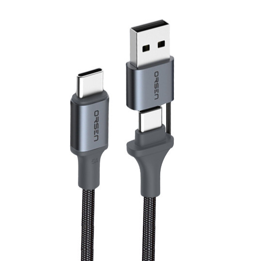 Orsen Eloop S6 / S7 / S8 สายชาร์จเร็ว USB to Type-C / Type-C to Type-C ยาว 1.5 ม. QC4.0 PD 100W ชาร์