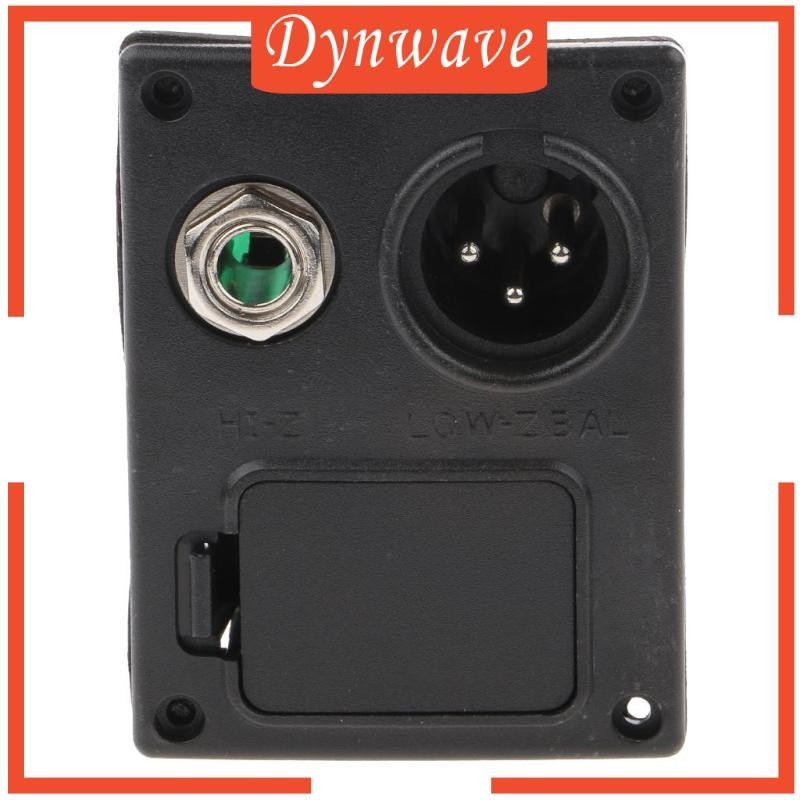 [Dynwave ] Acoustic Guitar Equalizer Box 4 Pin Any Guitar Case Cover Black