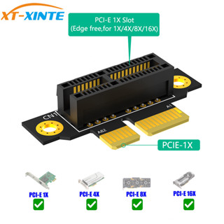Xt-xinte PCI-e 1X 4X 8X 3.0 90 องศาย ้ อนกลับชายหญิง Riser C…