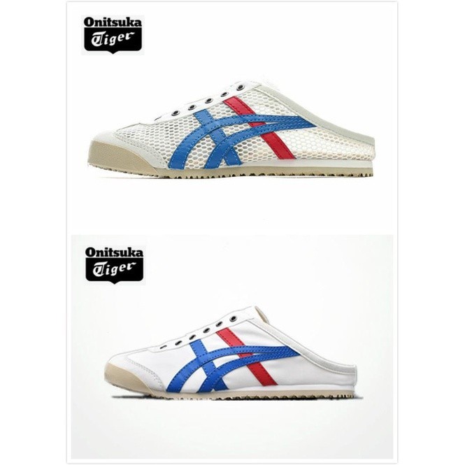 ✅ Onitsuka Tiger/Onitsuka Tiger Onitsuka รองเท้าผ้าใบอย่างเป็นทางการผู้ชายผู้หญิง Slip-On รองเท้าขี้