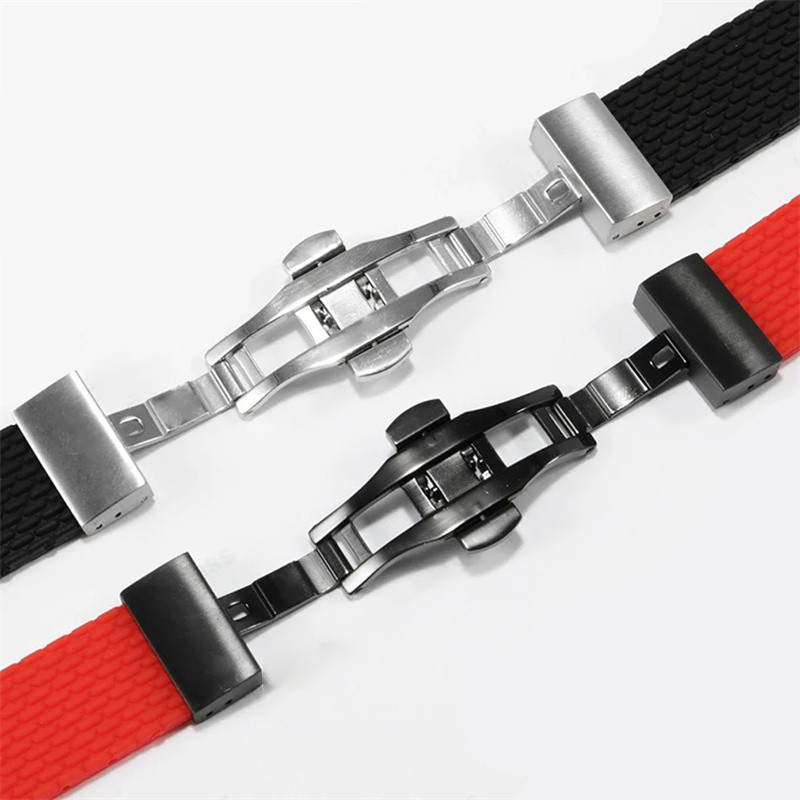 16 มม.18 มม.20 มม.22 มม.Deployment Buckle นาฬิกาสําหรับ Seiko Clasp สายเหล ็ ก Matte สแตนเลสหัวเข ็ มขัดนาฬิกาอุปกรณ ์ เสริม