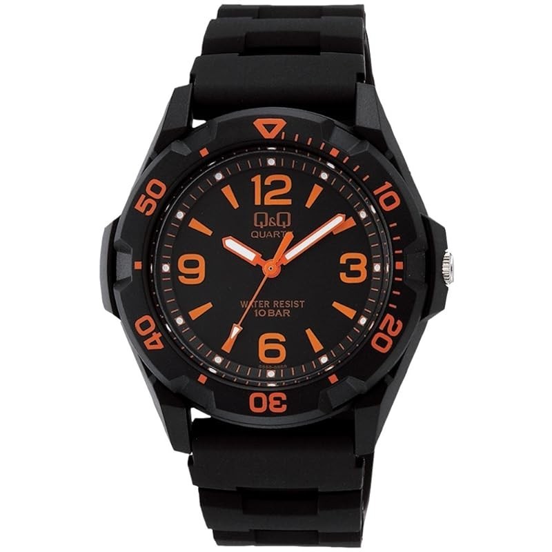 [CITIZEN Q&amp;Q] Wrist Watch Analog Waterproof Urethane Belt VR44-003 Men's Orange