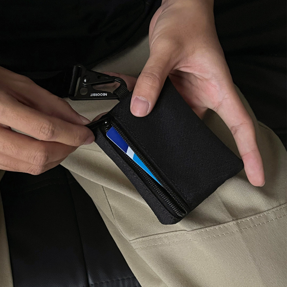 Multifunctional Mini Zipper กระเป ๋ าใส ่ เหรียญผู ้ ชายผู ้ หญิง Bank Card ID Card พวงกุญแจกีฬากระเป ๋ าสตางค ์