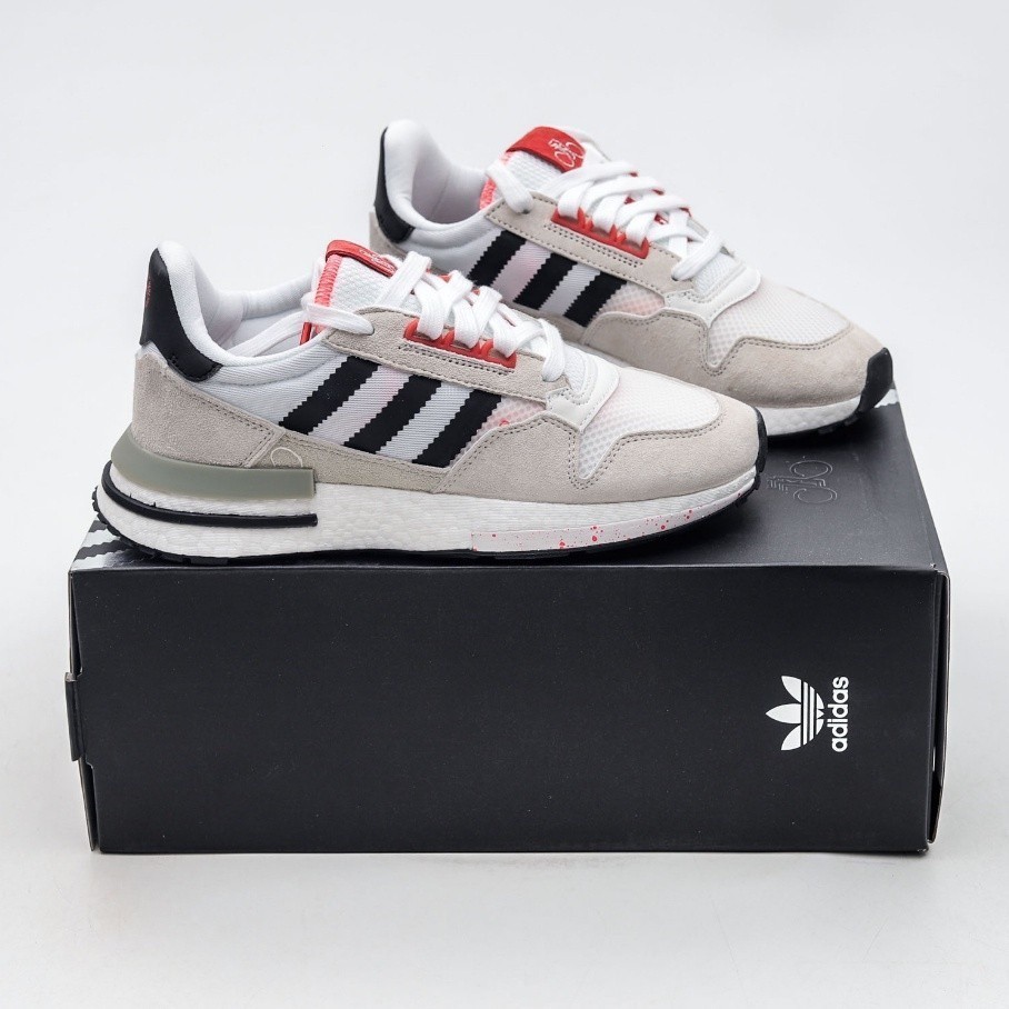 Forever x Adidas ZX 500 RM Permanent Bike Co แบรนด ์ Adidas Clover Vintage Jogging Shoe