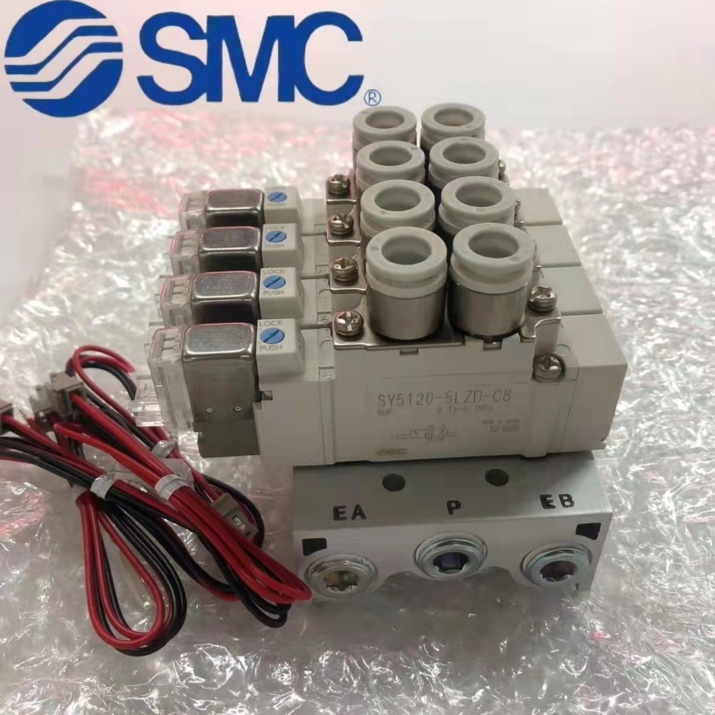 SMC โซลินอยด์วาล์วนิวเมติก SY5220-4/5/6LZD/LZE/DZ/DD-01-C4-C6-C8
