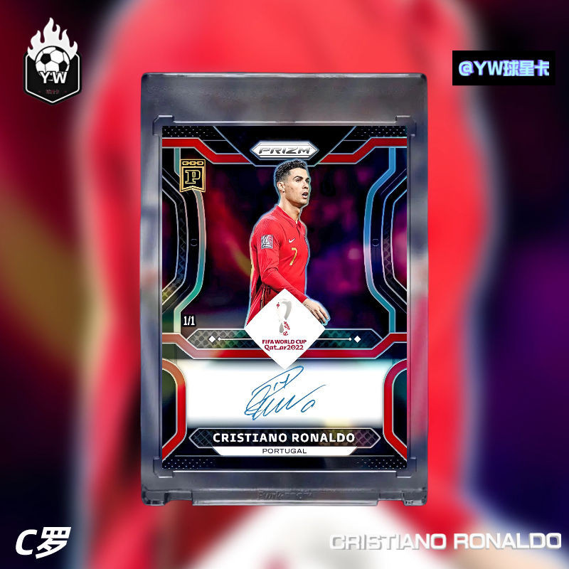 C Luo การ์ดดาวลายเซ็น 1/1 ถักสีดําพับโฮมเมด Non-Panini Star Card การ์ดหักเหพื้นผิวฟรีอิฐการ์ด