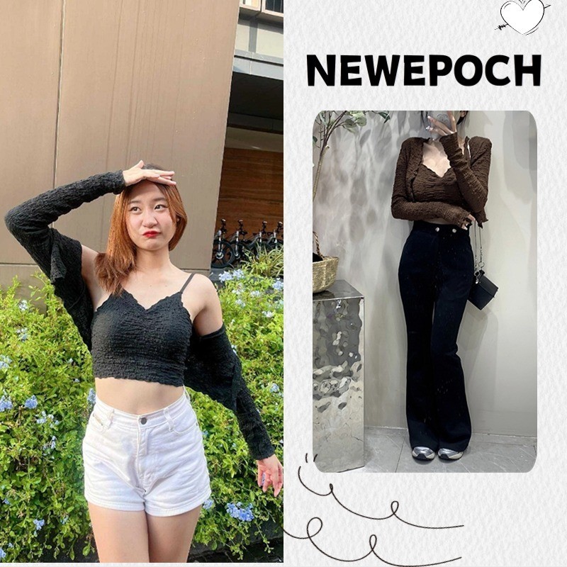 n.epoch เสื้อเซ็ต 2 ชิ้น ผ้ายับ มาใหม่ พร้อมส่ง