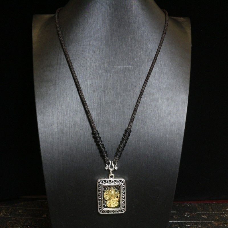 T Thailand Amulet Chain ทอมือ Amulet Lanyard จี้หยกทองเชือกสร้อยคอเชือกไม่เปลี่ยนสี FPL23