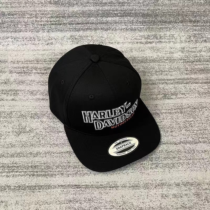 Harley davidson Hat Men 2024 หมวกเบสบอลปีกแบนระบายอากาศสไตล ์ ใหม ่