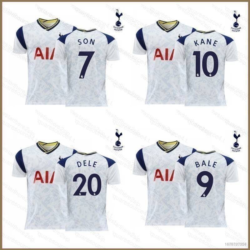 2020-2021 Tottenham Hotspur เสื ้ อฟุตบอลบ ้ าน Son Bale Kane Dele Unisex กีฬา TShirt เสื ้ อฟุตบอล Plus ขนาด