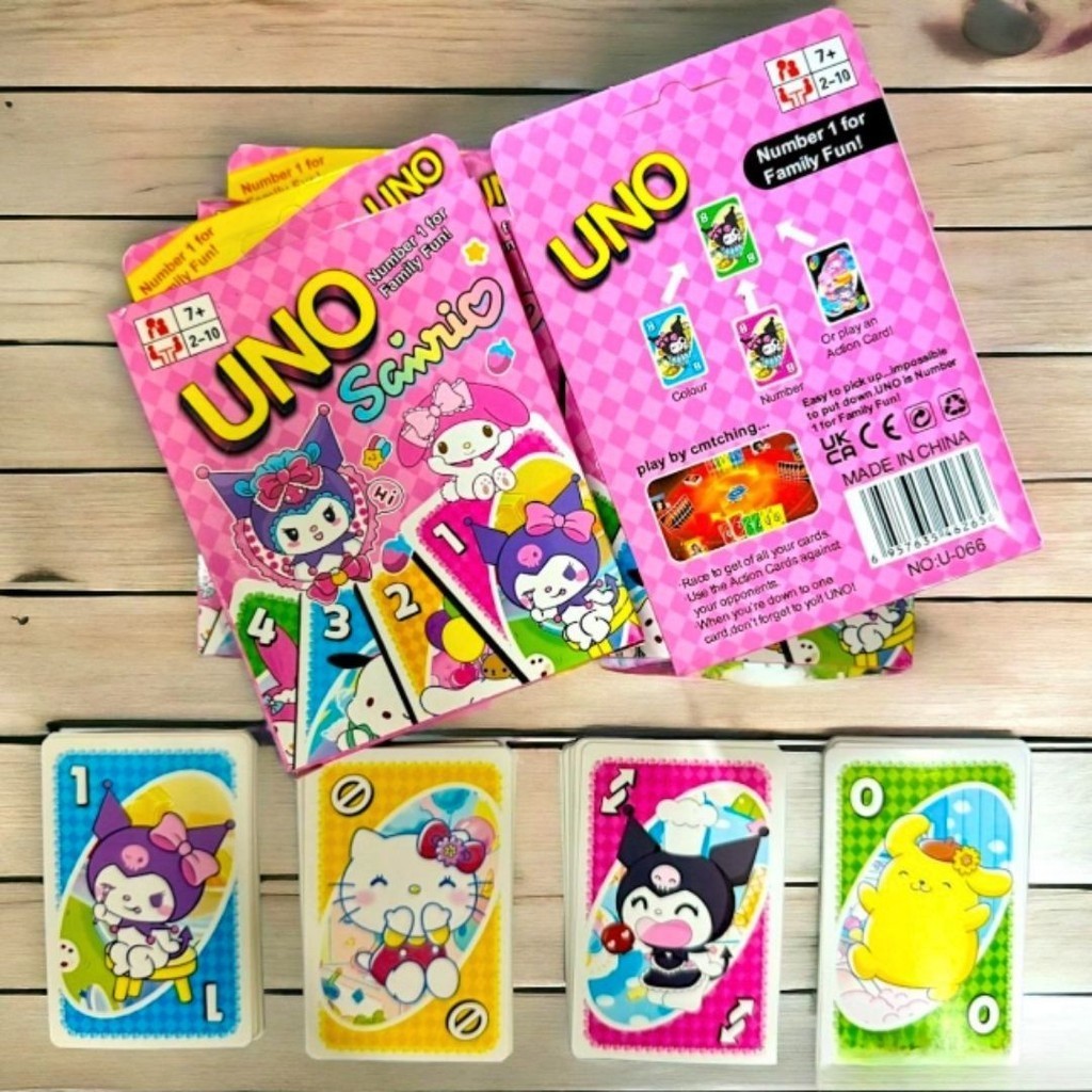 การ์ดเกมส์ UNO ลายการ์ตูน เล่นกับครอบครัว #P-0054