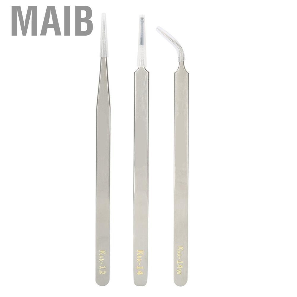 Maib Mobile Phone Repairing Precision Stainless Steel Harden Strengthen Tweezers Accessory