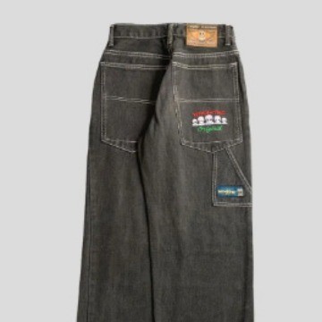 [X-MEN] New American Simple Retro Jeans Mens High Street Fashion High-End All-Match Wide-Leg Pants
