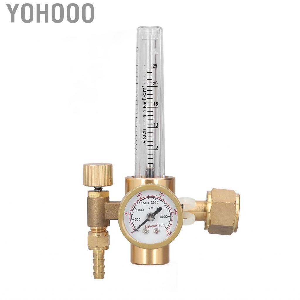 Yohooo Welding Regulator Valve Brass Flowmeter CO2 Gas MIG Machine Spares