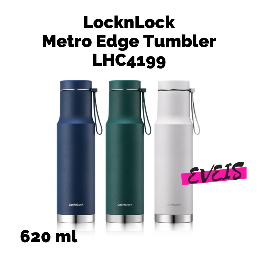 TERMOS LocknLock Exclusive Metro Edge Tumbler 620ml - LHC4199 - กระติกน้ําร้อนสําหรับดื่มร้อนและเย็น