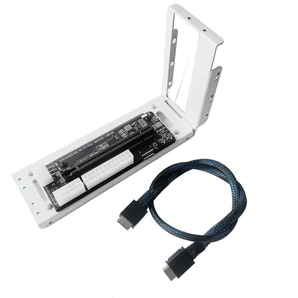 แล็ปท็อป eGPU กรณี SFF 8611 Oculink M.2 ภายนอกกราฟิกการ์ด GPU ผู้ถือ Dock PCIE 4.0 X4 Gen4 สําหรับโน้ตบุ๊ค GDP NUC อะแดปเตอร์การ์ด