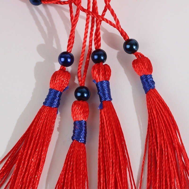 100 ชิ้น/ล็อต 8 ซม.Trim Tassels ลูกปัดผ้าไหม Fringe สําหรับ Key Bookmark เย็บผ้าม่านอุปกรณ์ตกแต่งบ้าน DIY ราคา ถูกที่สุด ดีลบีเคเค แกลเลอรีภาพที่ 3