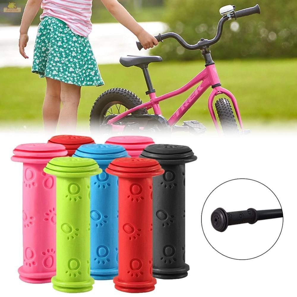 Handles Pink Rubber Scooters Children\'S Bicycles Durable Non-Slip Waterproof⭐JOYLF