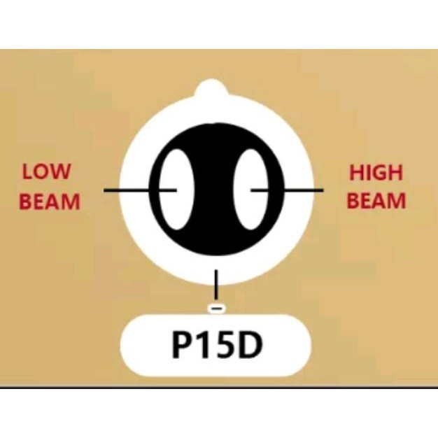 ไฟหน้า รถมอเตอร์ไซค์ LED ไฟสูง ไฟต่ำ ในหลอดเดียวกัน ขั้ว P15D แสงสีขาว รูปที่ 6