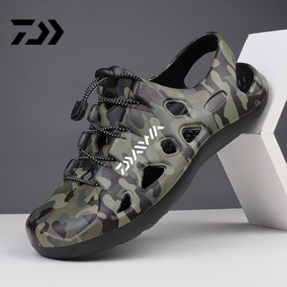 ไดว่า ฤดูร้อนผู้ชายกันลื่นทนทานรองเท้าแตะตกปลาใหม่พักผ่อนกลา…