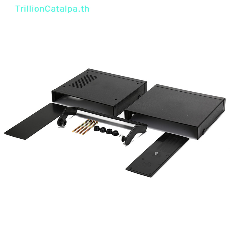 Trillioncatalpa 1 ชิ้นพลาสติกกันน้ํากล่องโครงการอิเล็กทรอนิกส์สีดํา 200x175x70 มม.TH