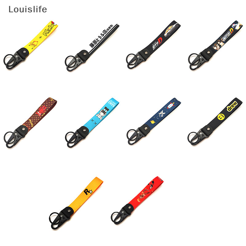 Llph Auto รถจักรยานยนต ์ ไนลอนสายรัดเย ็ บปักถักร ้ อย Lanyard พวงกุญแจสําหรับ GTA 5 แฟนพวงกุญแจอุปกรณ ์ เสริม LLP