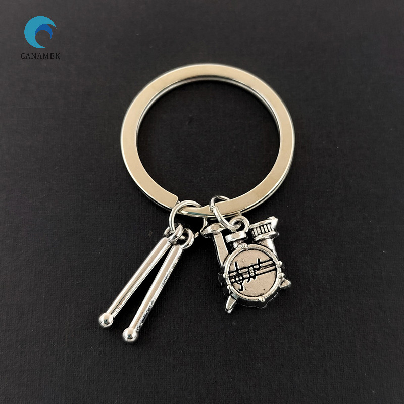 CANAMEK Drum Music Lovers Rock Backpack Pendant Band Kit Drum Keychain Backpack พวงกุญแจใหม่