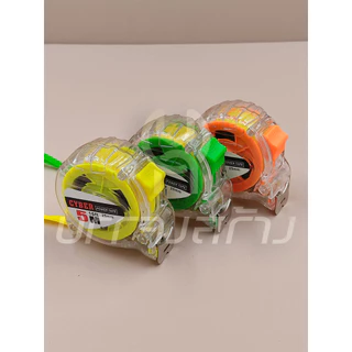 (1ชิ้น) ตลับเมตรใส CYBER คละสี 5 เมตร สายวัด