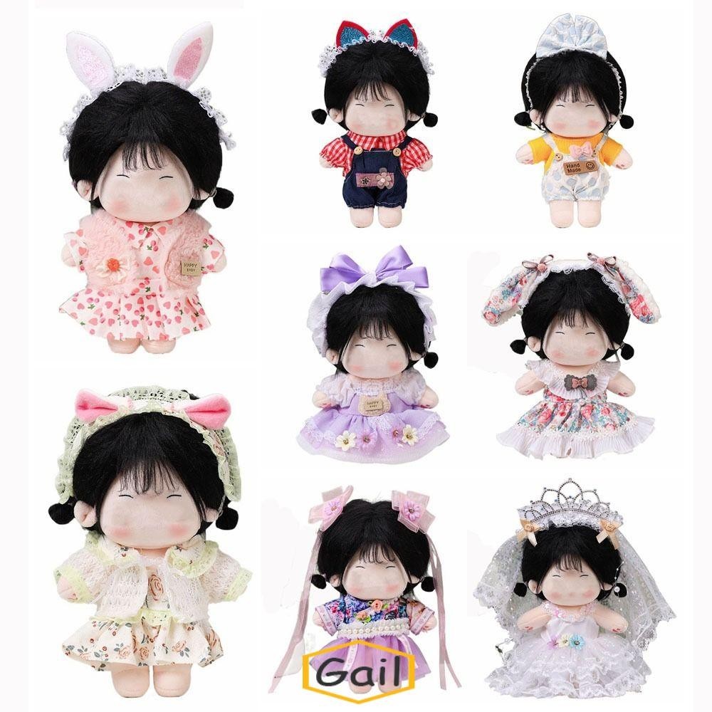 เสื้อผ้าตุ๊กตา GAIL, 20 ซม.Multicolor Miniature ชุด, ของเล่นเล่นบ้าน Lolita Bowknot เปลี่ยนชุดเสื้อวงเล็บชุดผ้าฝ้ายตุ๊กตาตุ๊กตา