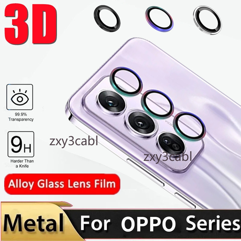 เลนส์กล้องแหวนป้องกันสําหรับ OPPO Reno 12 Pro 5G 2024 เลนส์โลหะกรณีป้องกันกระจกนิรภัยสําหรับ OPPO Reno12 Reno12Pro ฝาครอบเลนส์