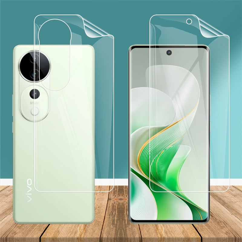 ฟิล์มไฮโดรเจลบางเฉียบสําหรับ vivo V40 Pro V40Pro 5G Clear Soft TPU ด้านหน้าด้านหลังคลุมทั้งหมดฟิล์มป้องกันหน้าจอ