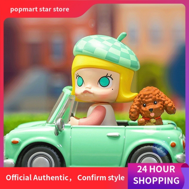 ของเล่นฟิกเกอร์ P POP MART POP MART molly Magic Card Series ของขวัญวันเกิด สําหรับเด็ก