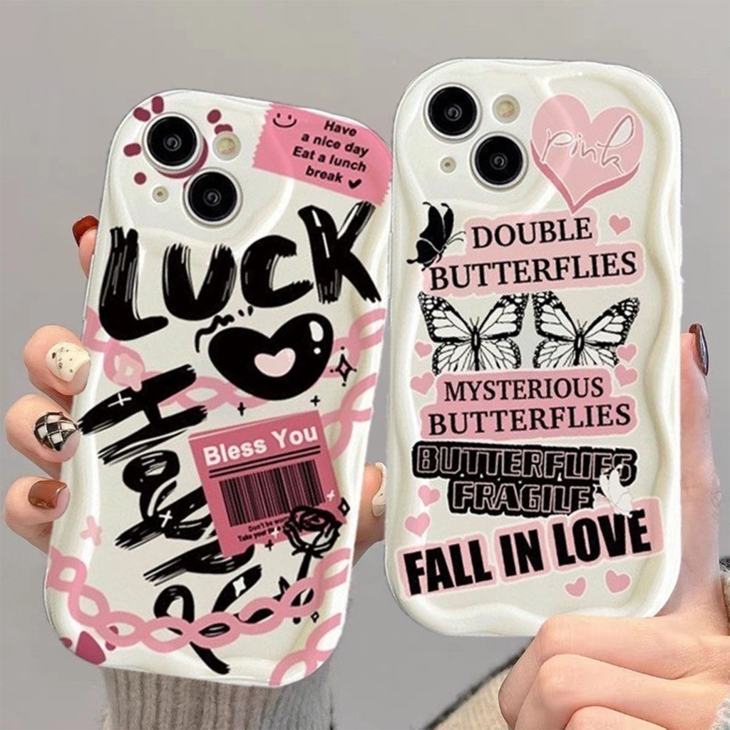 WF CASE LUCK สําหรับ OPPO A15 A15S A16 A17 A17K A1K A76 A60 A79 A36 A16K A16E A96 A3S A52 A92 A33 A5