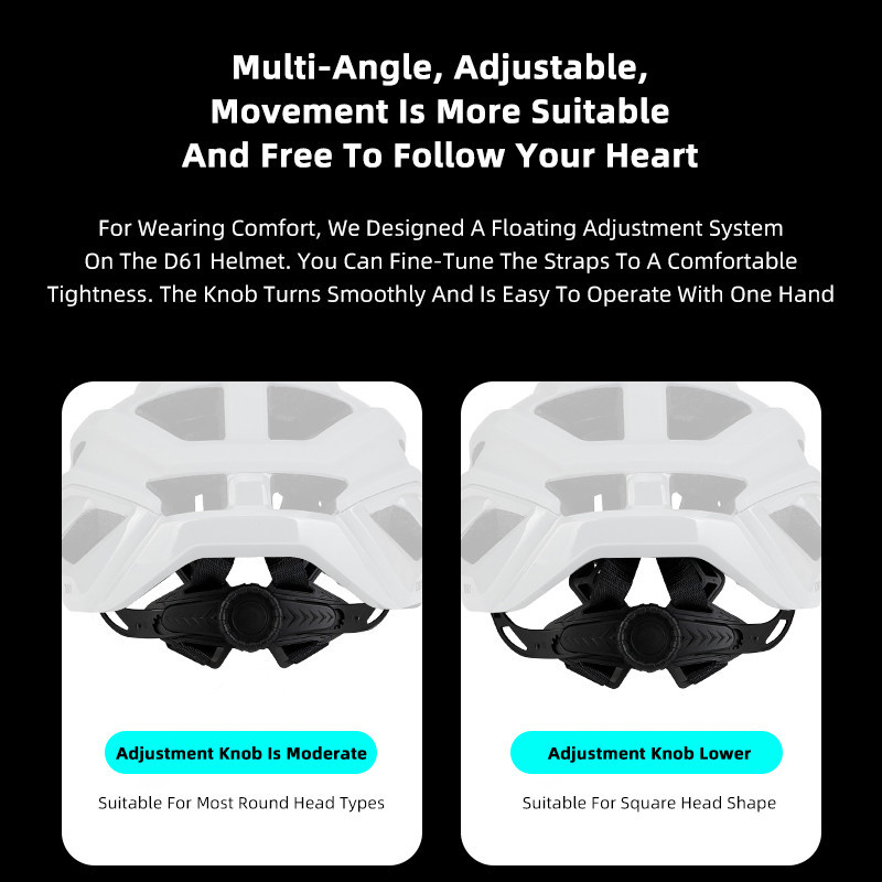 GUB หมวกจักรยาน D61 น้ำหนักเบา ปรับขนาดได้ แข็งแรงแบบชิ้นเดียว สำหรับผู้ชาย ผู้หญิง เสือหมอบและเสือภูเขา - รูปที่ 5