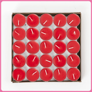 เทียนถ้วย เทียนทีไลท์ 35mm แพ็ค 50 ก้อน ไร้กลิ่น ราคาส่ง