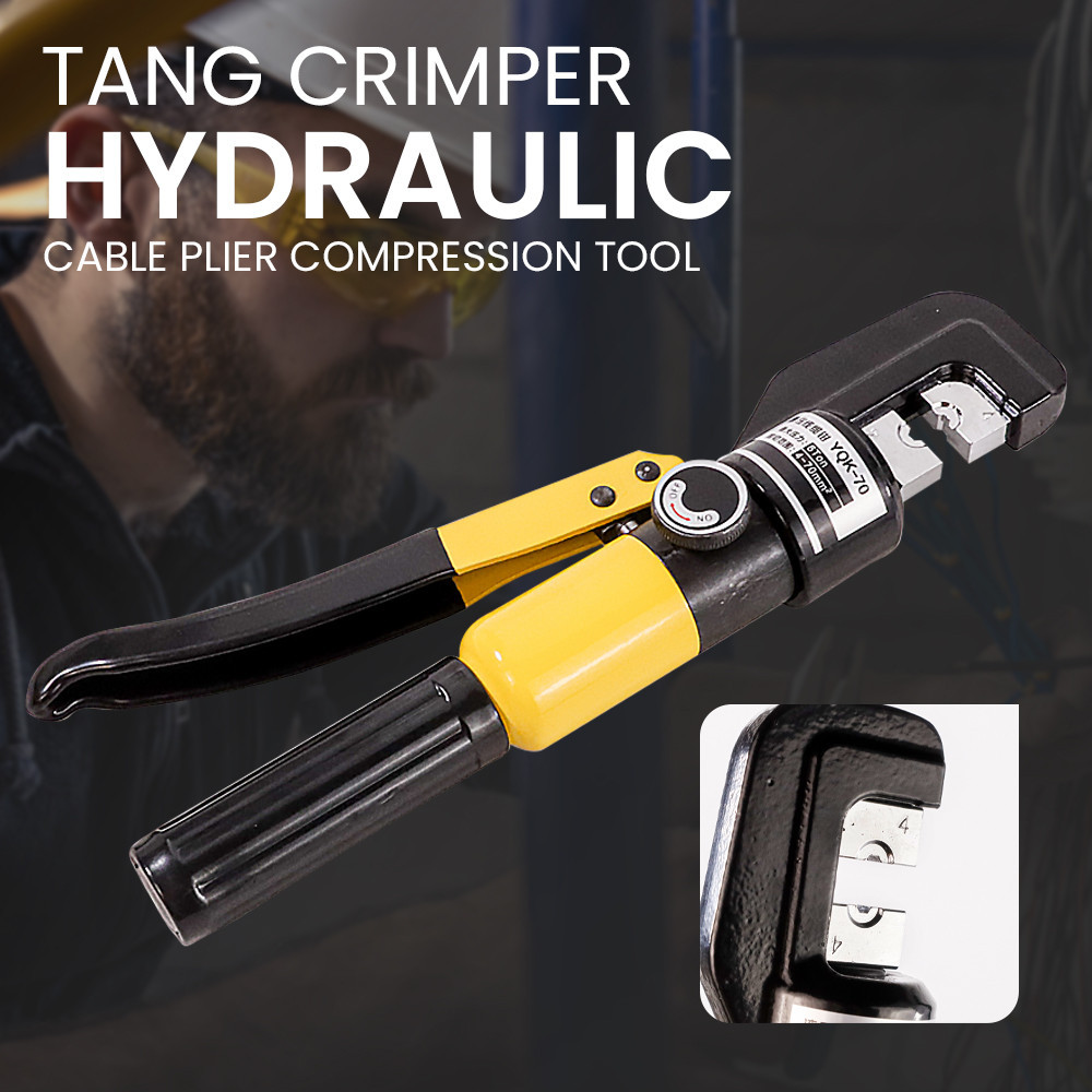 IBOSAD Tang Crimper คีมสายเคเบิลไฮดรอลิกเครื่องมือบีบอัด - YQK-70