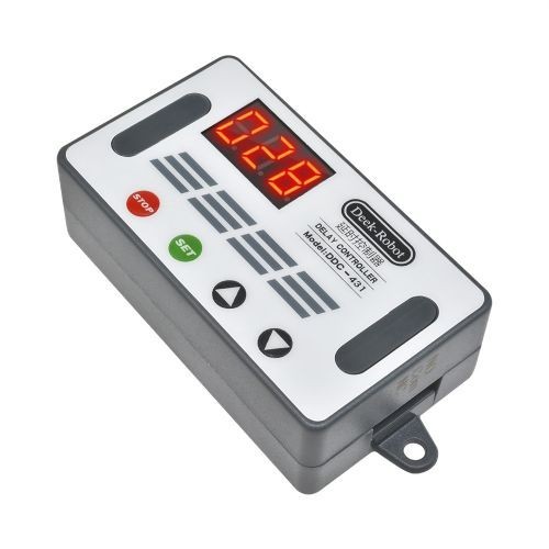 Pcbfun Timer Delay Relay DC 6V to 30V On Off Timer Module Trigger Cycle with Digital Tube Display and Protective Shell for Automatic Control