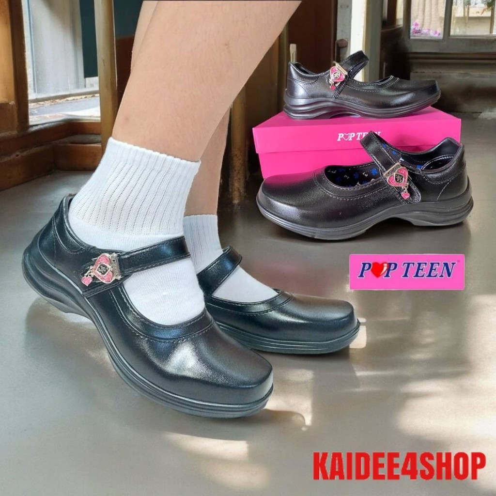รองเท้านักเรียนผู้หญิง รองเท้านักเรียน POPTEEN รุ่น PT888 - PT999L