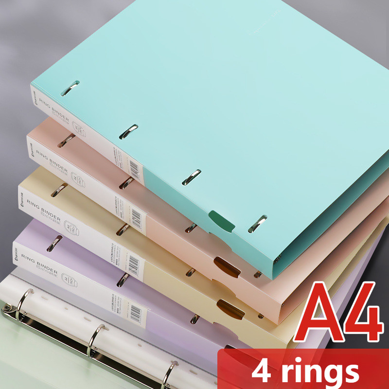 Refillable 4 Ring Notebook Binder, Binder Notebook, Classical Professional Binder Organizer Planner 