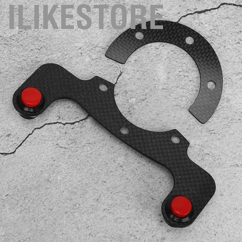 Ilikestore ใหม่คาร์บอนไฟเบอร์ภายนอกปุ่มแตรสำหรับ MOMO/OMP/Nardi/Sparco 6 พวงมาลัยรถ - รูปที่ 4