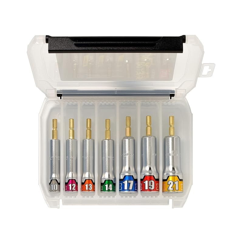 Kyoto Machine Tools (KTC) Socket Bit Set 7 pieces (10, 12, 13, 14, 17, 19, 21mm) Direct From Japan