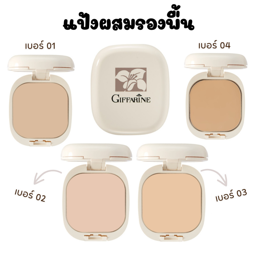 แป้งผสมรองพื้น Compact Foundation แป้งรองพื้นสูตรควบคุมความมัน สูตร Oil - Free