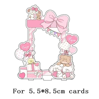 Yelgirlb Photocard Frame,อะคริลิค Spin Card Display Stand,INS Catตกแต่งงานฝีมือป้องกันภาพสําหรับแฟนๆ