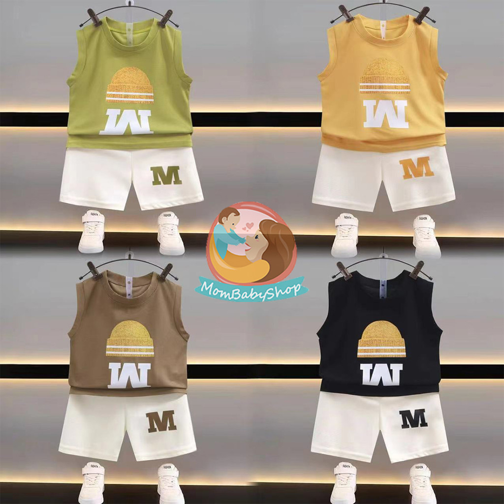 เสื้อแขนกุดกางเกงขาสั้น เสื้อผ้าสำหรับเด็กผู้ชายรุ่นใหม่ล่าสุด ดีไซน์ใหม่สุดเก๋