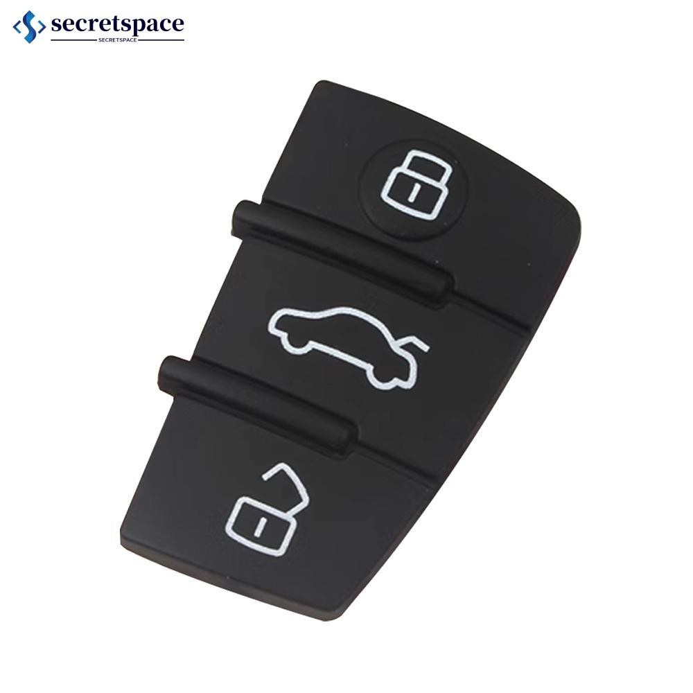 Secretspace 3 ปุ่มยางรถระยะไกล Flip Key FOB Shell Pad เปลี่ยน Keyless สําหรับ AUDI A2 A3 S3 A4 A6 A6